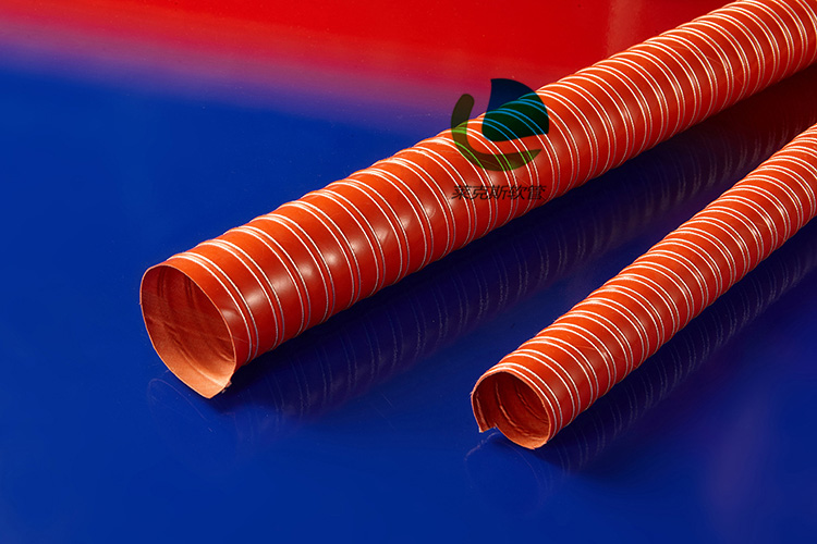 红色硅胶耐高温风管材质与性能介绍