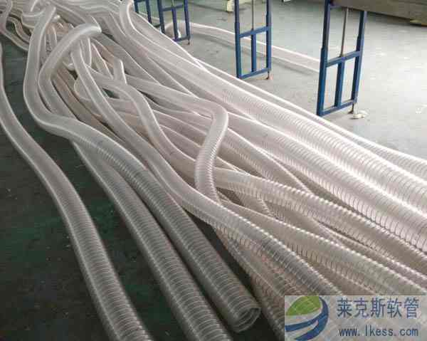 PU钢丝管,钢丝螺旋伸缩管,聚氨酯钢丝软管,钢丝增强软管